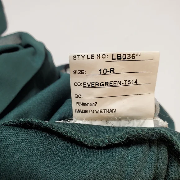 NWT Lovely Adjustable Strap Wrap Bodice Maxi Dress Evergreen Sz 10 - Picture 5 of 15